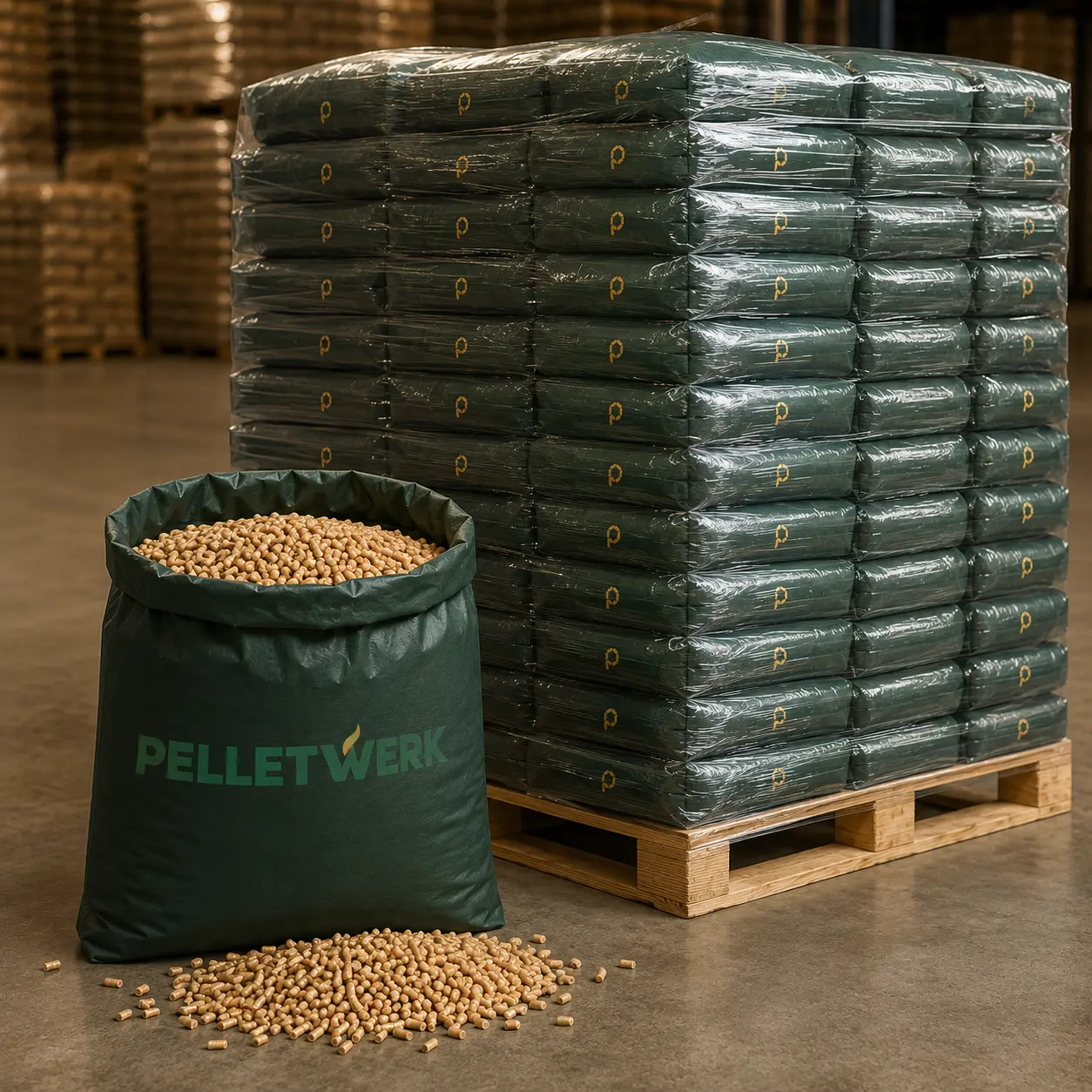 Heizfuxx Blue ENplus A1 pellet di legno 6 mm · pallet completo 975 kg